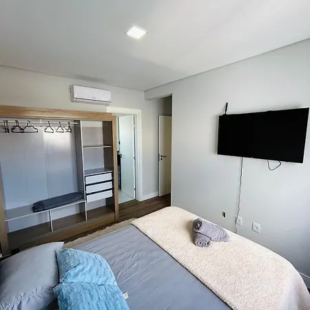 Lindo Apartamento A 400 Metros Da Praia Com Selo Azul De Qualidade Governador Celso Ramos Exterior photo